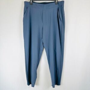 Athleta Brooklyn Mid Rise Ankle Pants‎ Women's 16 Blue Casual Travel Lightweight